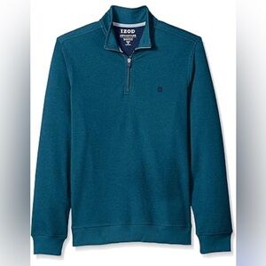 Men’s IZOD Teal Blue Quarter Zip Size 4XL